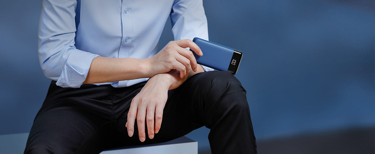 Portable Charger with built in cables