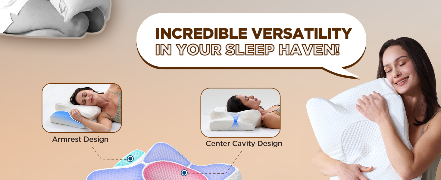 Cooling Orthopedic Pillow for Neck Relief Support