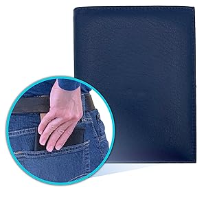 pocket sized leather passport wallet holder