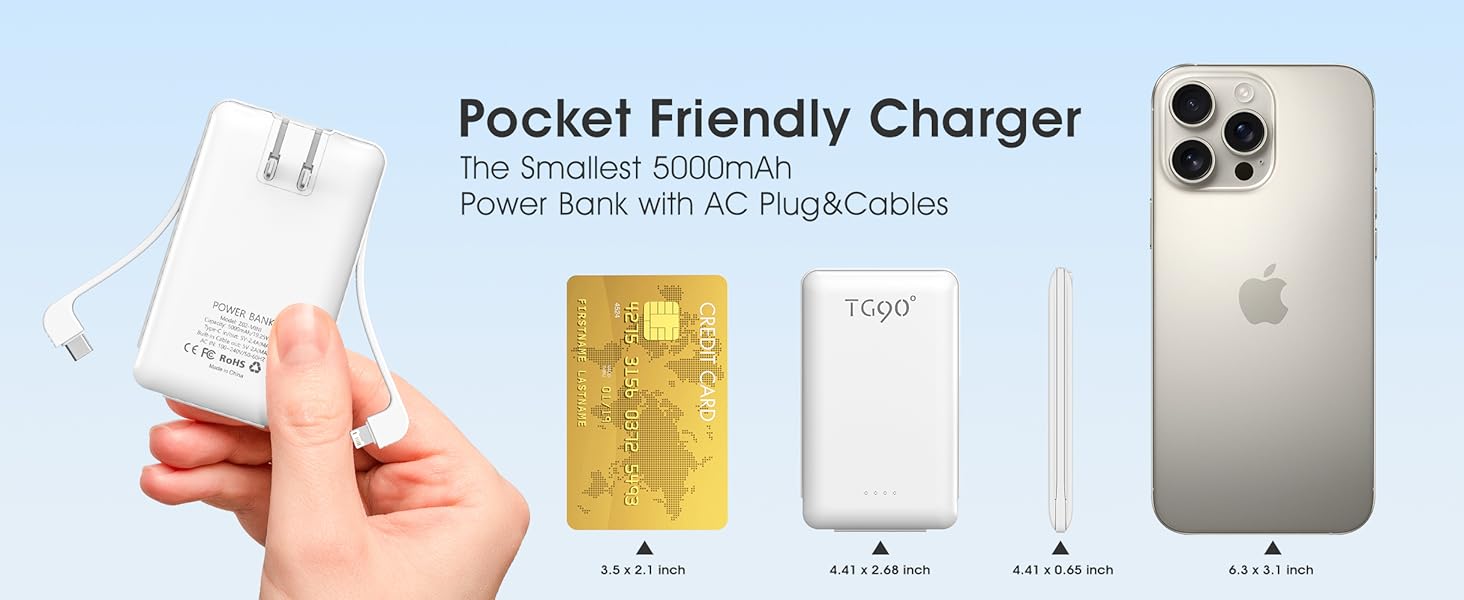 5000mah portable charger