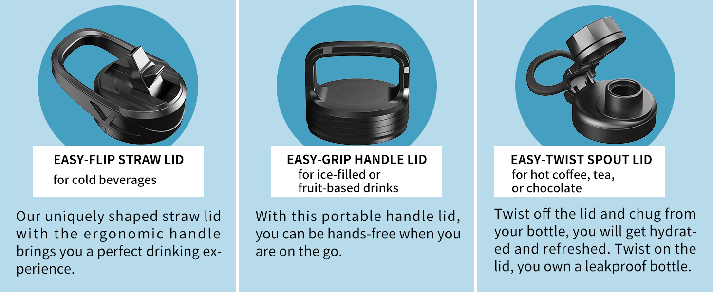 water bottle with straw